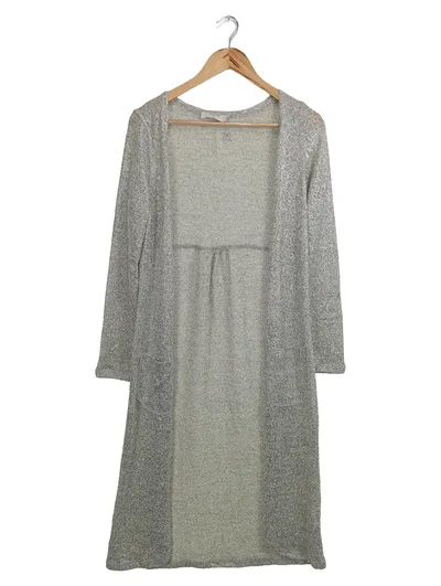 Cream Damen Strickjacke Grau Gr. 36/S Cardigan Casual Langarm