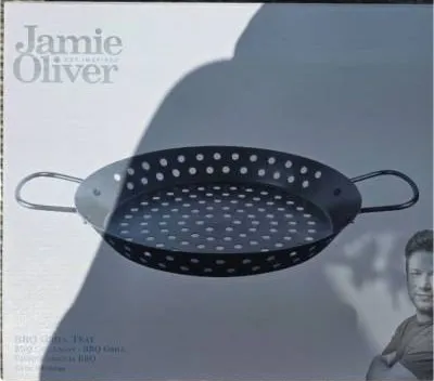 Jamie Oliver BBQ Grillrost Grillpfanne Schwarz