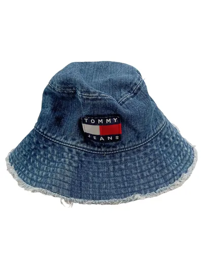 Tommy Jeans Denim Bucket Hat Fischerhut Blau Unisex One Size Baumwolle