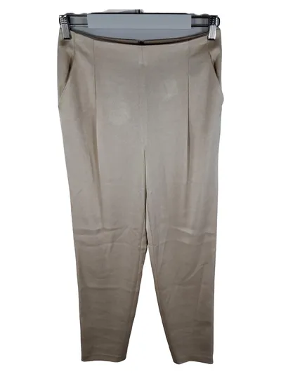 Alice + Olivia Damen Anzughose Beige Gr. 36 Elegant Business