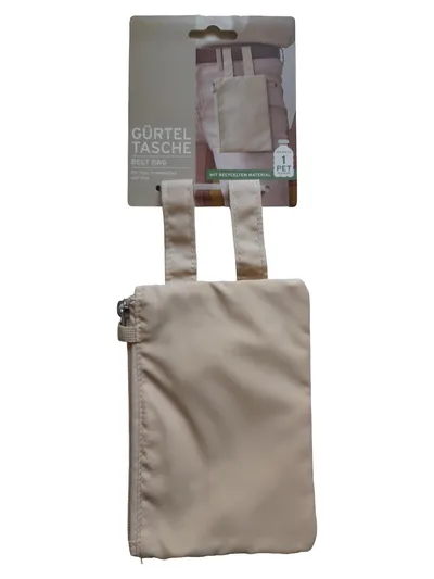 Tchibo Gürteltasche Beige Polyester Bauchtasche Reise Outdoor 17x12cm