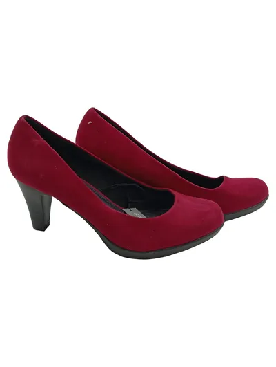 Marco Tozzi Damen Pumps Gr. 39 Rot Bordeaux Absatz 7,5 cm Elegant