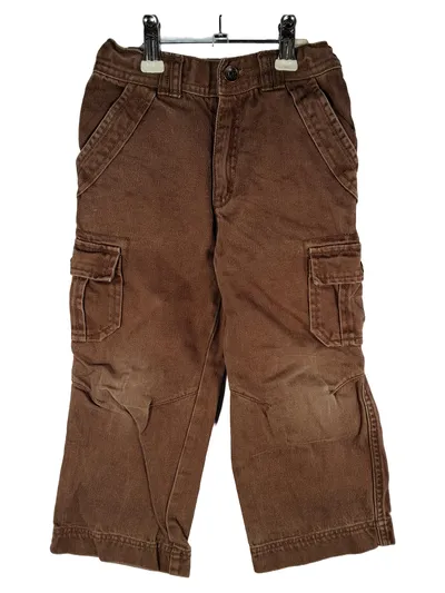 Jacadi Cargohose Kinder Hose Braun Gr. 104 Baumwolle
