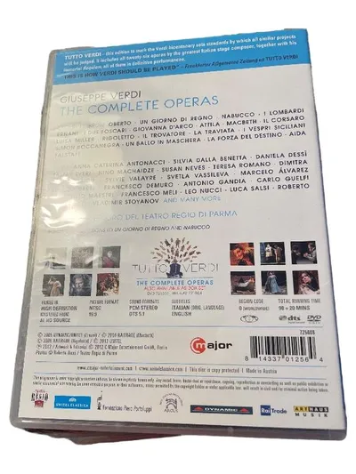 C Major Verdi Operas Highlights DVD Teatro Regio Parma Italienisch Englisch