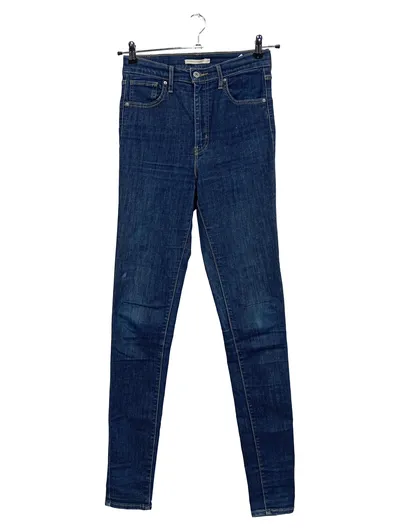 Levi's Mile High Super Skinny Jeans Damen W29 L34 Blau Denim