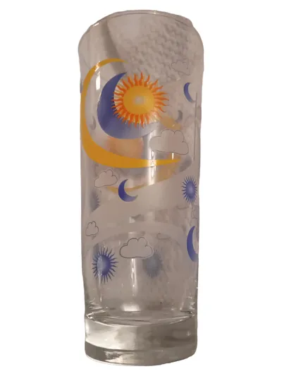 Rastal Bowleglas Modern Mehrfarbig Glas Sonne Mond Motiv 300ml