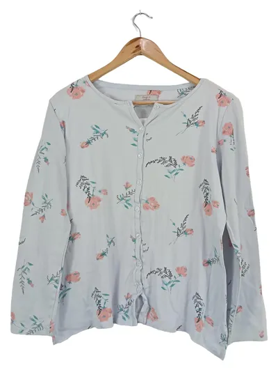 Triumph Damen Schlafanzug Pyjama Blumenmuster Gr. 40/L Baumwolle