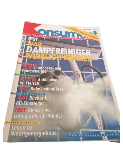 Konsument Zeitschrift Februar 1997 Dampfreiniger Test Österreich VKI