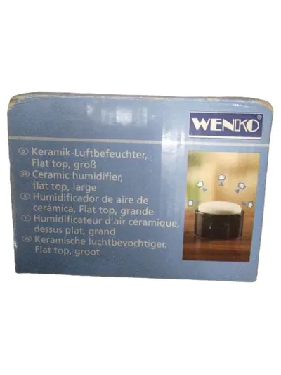 WENKO Raumluftbefeuchter Keramik Flat Top Schwarz Luftbefeuchter Heizung