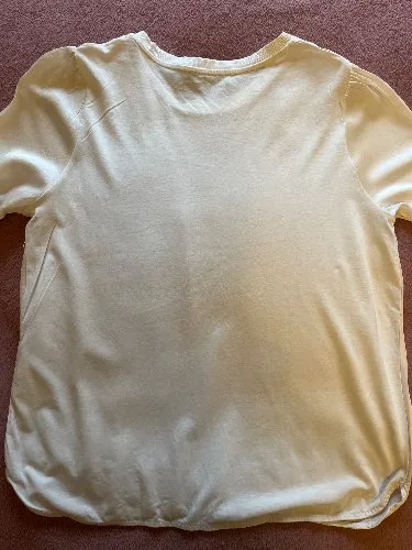 Hallhuber Damen Hemdbluse Kurzarm Beige Lyocell Gr. S/36