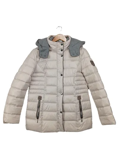 Collection L Damen Steppjacke Gr. 38 Beige Casual Outdoor Übergangsjacke