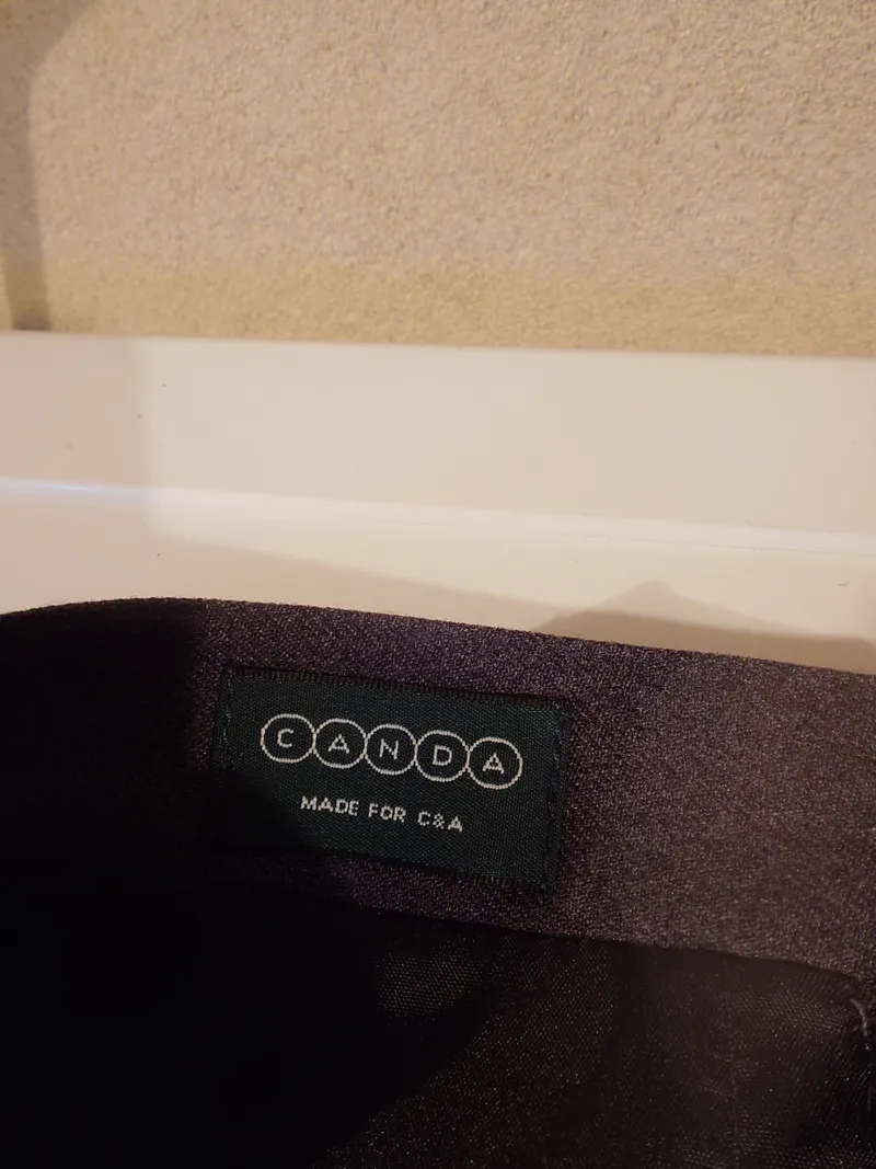 CANDA Damen Bleistiftrock Gr. 42 Grau Business Büro Knielang 5