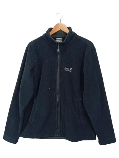 Jack Wolfskin Fleecejacke Herren Gr. 48/M Schwarz Outdoor
