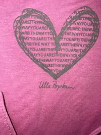 Ulla Popken Damen T-Shirt Herz-Print Rosa Gr. 46/48 Baumwolle 3