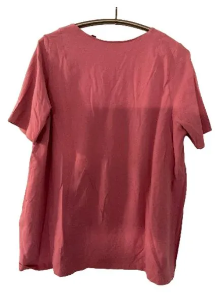 Ulla Popken Damen T-Shirt Herz-Print Rosa Gr. 46/48 Baumwolle 5