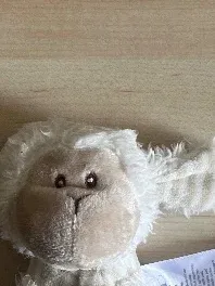 Ergee Baby Kuscheltier Schaf Motiv Gestreift Beige 11 cm
