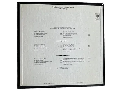 In Memoriam Pablo Casals 1876-1973 Beethoven Violoncello CBS Vinyl LP Box