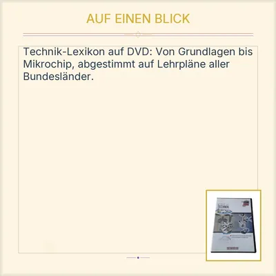 Topos Glasklar Technik Lexikon 2006 DVD Lernsoftware Schule