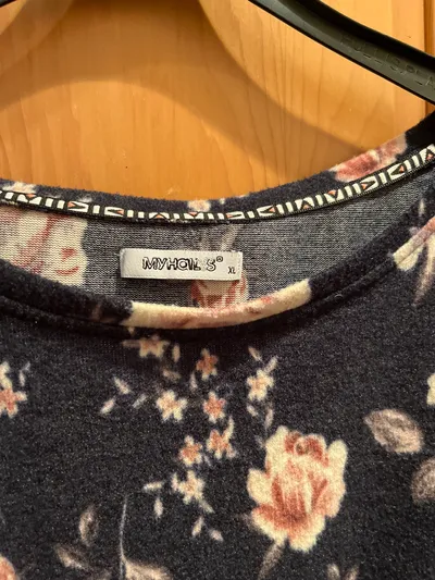 MyHailys Damen Sweatshirt XL Mehrfarbig Blumenmuster Casual Feminin