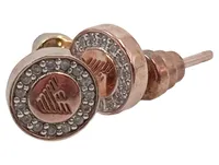 Emporio Armani Ohrstecker Damen Rosegoldfarben Strass Logo 1