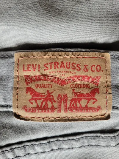 Levi's Damen Jeans Slim Fit Skinny Grau W30 L31 Stretch