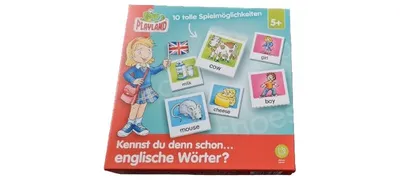 Playland Lernspiel Englisch Wörter lernen ab 5+ Mehrfarbig Pappe