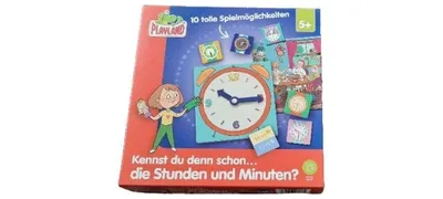 Playland Lernspiel Uhrzeit lernen Kinder ab 5+ Mehrfarbig Pappe
