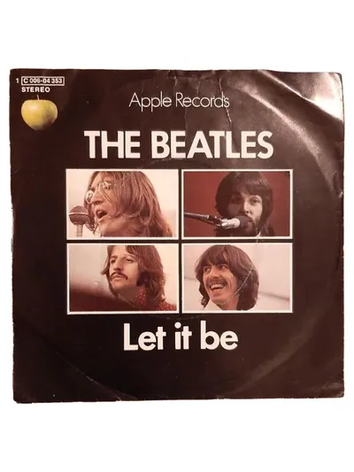 The Beatles Let It Be 7" Single Vinyl Rock Pop Apple Records