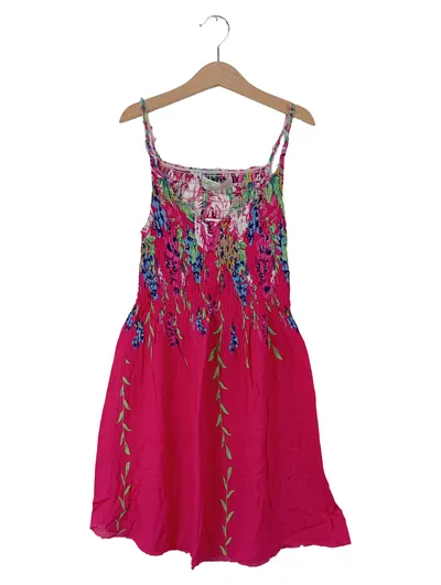 CAMEO ROSE Damen Sommerkleid Gr. 36/S Pink Blumenmuster Trägerkleid
