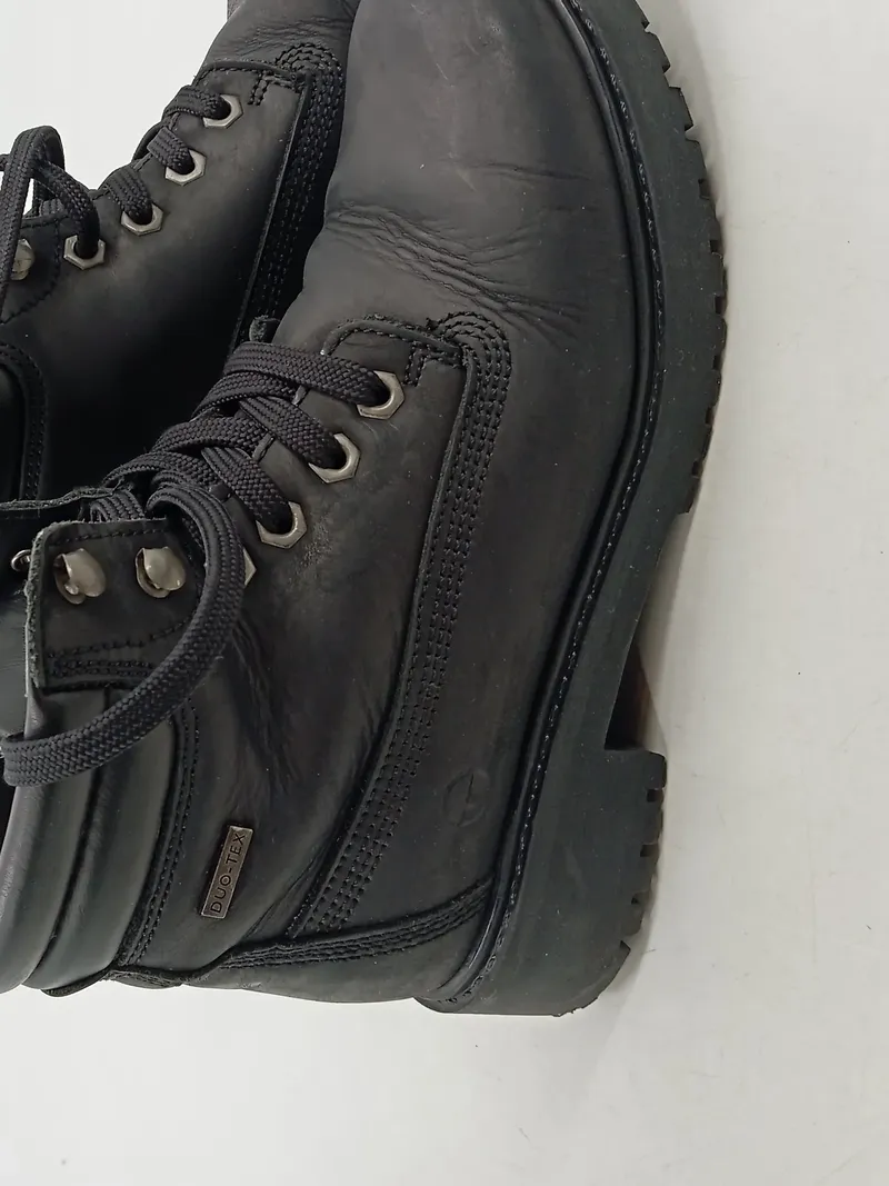 Tamaris Damen Stiefel Duo-Tex Gr. 37 Schwarz Leder Winterstiefel 3