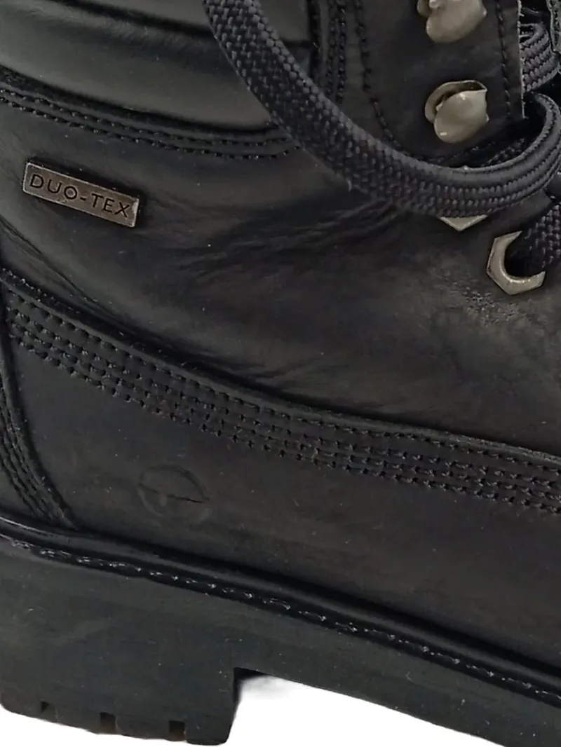 Tamaris Damen Stiefel Duo-Tex Gr. 37 Schwarz Leder Winterstiefel 4