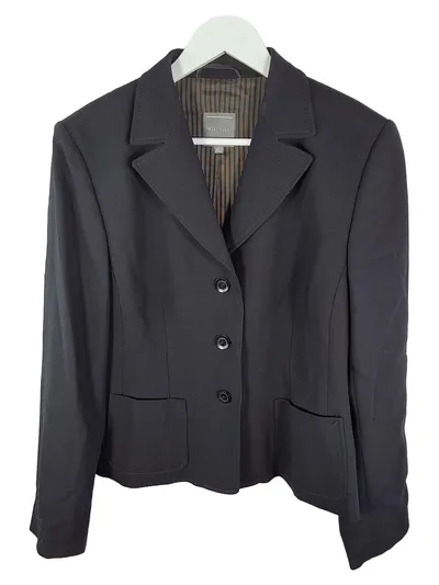 Marc Aurel Blazer Damen Business Jacke Schwarz Gr. 40/L Polyester Elegant
