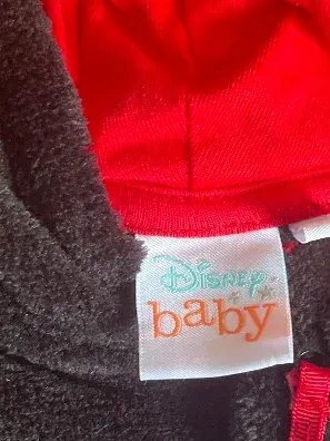 Disney Baby Schlafanzug Strampler Overall Punkte Kapuze Gr. 68 Mehrfarbig 4