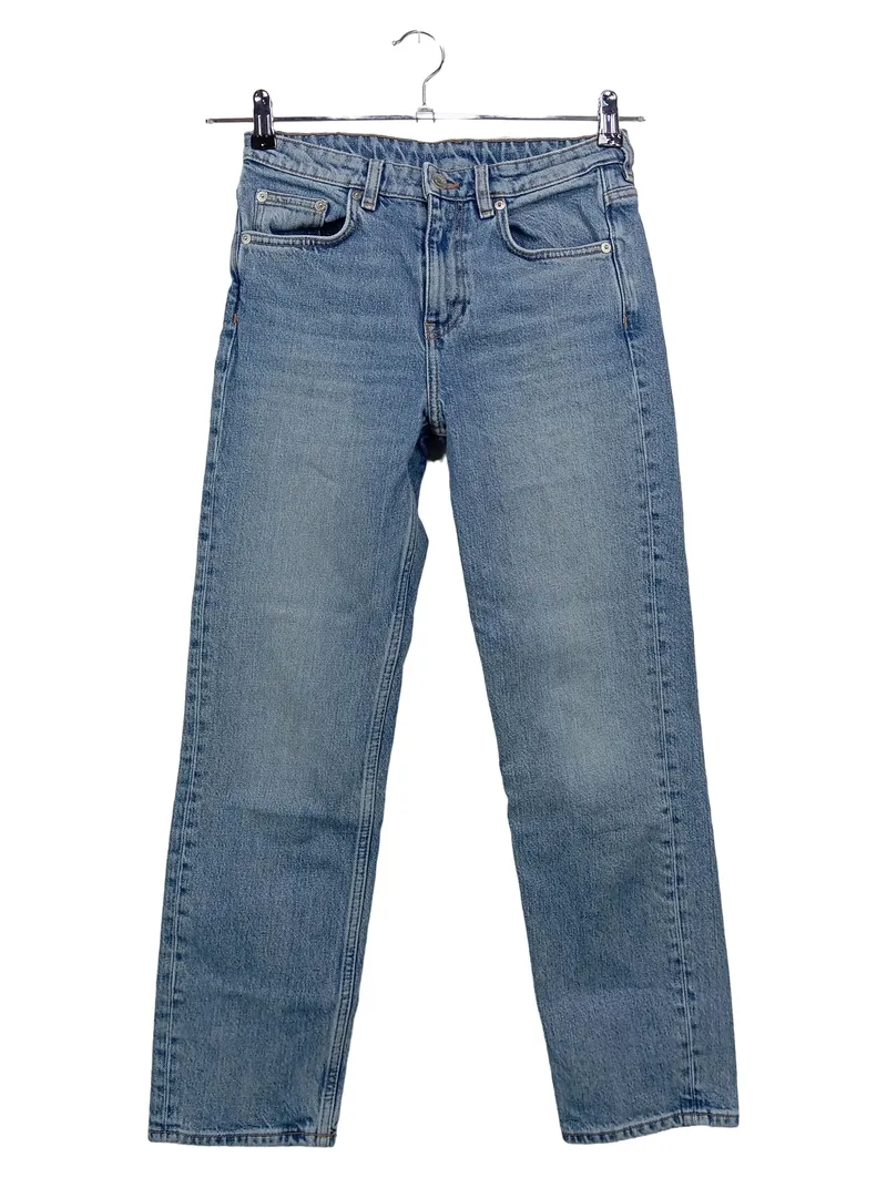 ARKET Damen Jeans Slim Fit W26/34/XS Blau High Waist Casual 1