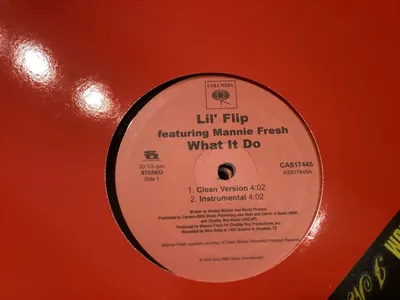 Lil' Flip feat. Mannie Fresh - What It Do Vinyl Single Columbia Hip-Hop