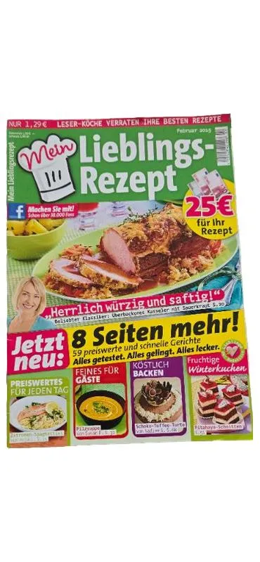 Mein Lieblings-Rezept Zeitschrift Februar 2015 Kochen Rezepte Backen