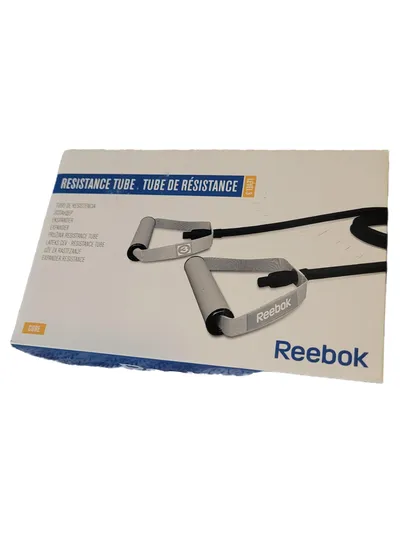 Reebok Widerstandsband Tube Schwarz Fitness Expander Krafttraining