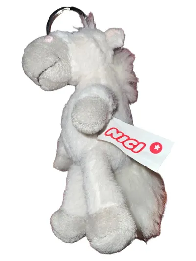 NICI Einhorn Schlüsselanhänger Charmant Weiß 11cm Kinder Plüsch Kuscheltier