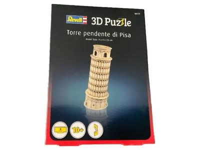 Revell 3D Puzzle Torre pendente di Pisa Schiefer Turm 8 Teile 9x9x23cm