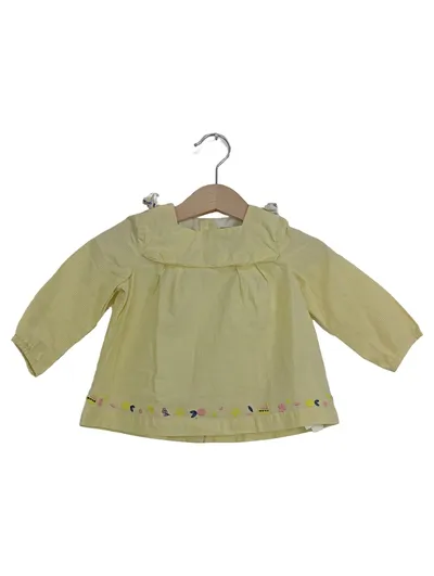 Sergent Major Bluse Mädchen Gelb Gestreift Gr. 74 Casual Baumwolle