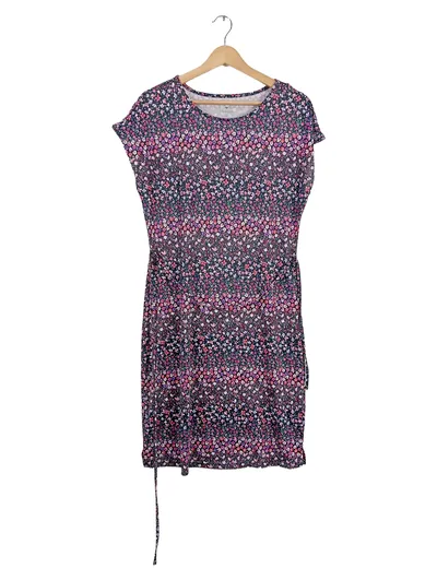 Christian Berg Damen Sommerkleid Blumenmuster Gr. 34/XS Rosa Schwarz