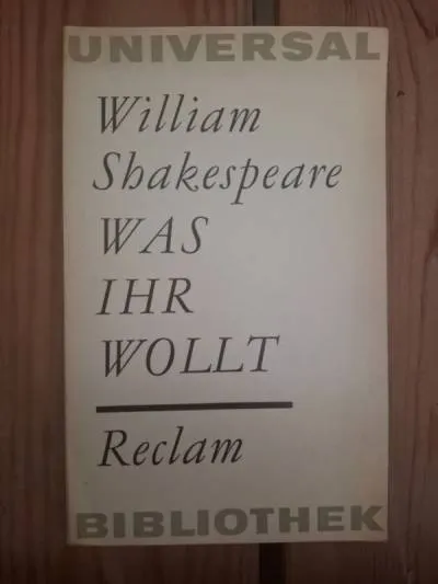 William Shakespeare Was Ihr Wollt Reclam Theaterliteratur Deutsch Taschenbuch