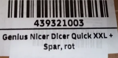 Genius Nicer Dicer Quick XXL Eierteiler Gemüseschneider Set Rot