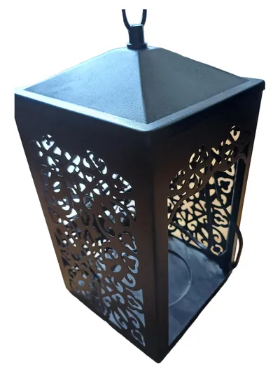 Candle Warmers Etc. Laterne Metall Schwarz Modern Ornament Deko
