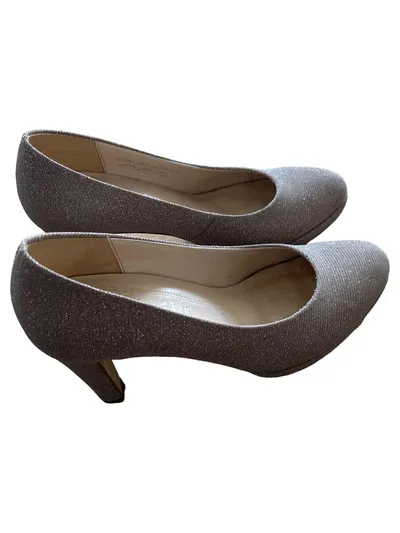Gabor Pumps Damen Gr. 38 Silber Elegant Schuhe