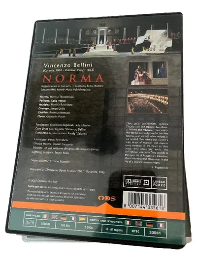 Dynamic Norma DVD Bellini Oper Klassische Aufführung Sferisterio 2007