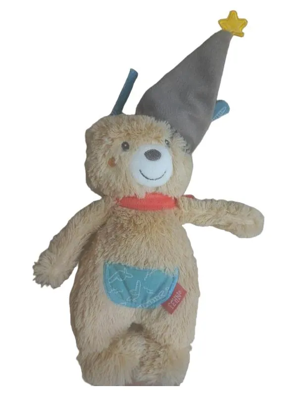 Fehn Baby Spieluhr Bär Plüsch Musik Beige Kinder Kuscheltier Einschlafhilfe 1