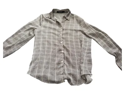 CAPSULE Damen Bluse Kariert Mehrfarbig Gr. 40/L Polyester