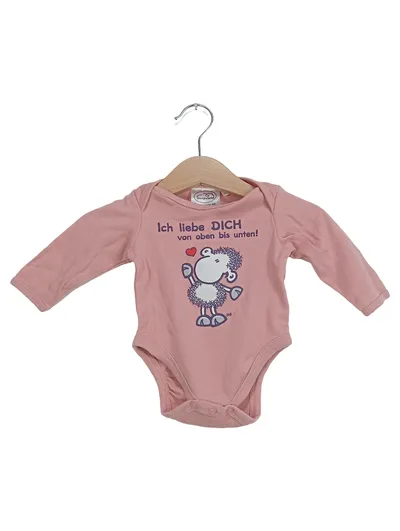sheepworld Baby Body Gr. 50/56 Pink Tiermotiv Spruch Baumwolle Kinder