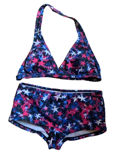 Schiesser Kinder Bikini Mehrfarbig Sterne Gr. 176 Farbenfroh Bademode